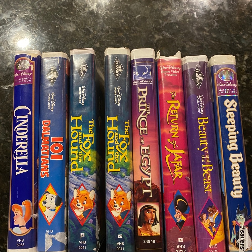 Eight VCR Black Diamond Edition tapes